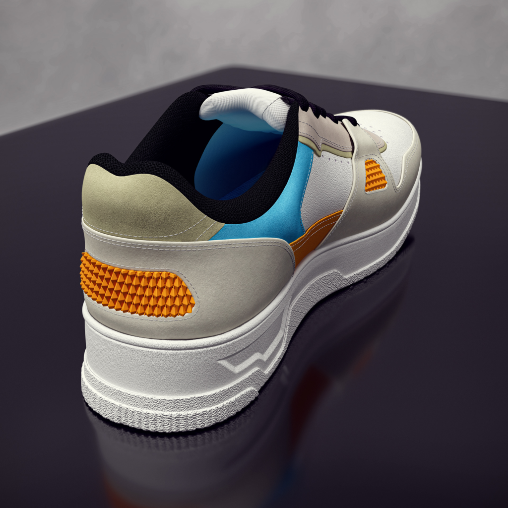 color block lace up sneakers 6